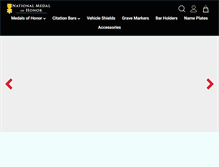 Tablet Screenshot of nationalmedalofhonor.com